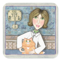 Cat Lover's Happy Veterinarian Stickers