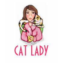 Cat Lover's Lady's T-Shirt by jamiecreates1 Cat Lover's Lady's T-Shirt