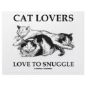 Cat Lovers Love To Snuggle letterhead