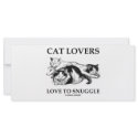 Cat Lovers Love To Snuggle rack cards