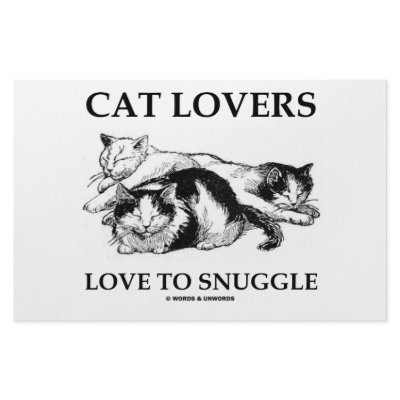 Cat Lovers Love To Snuggle Stationery Paper by wordsunwords