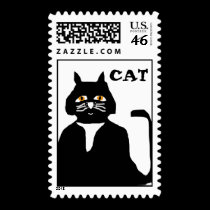 Cat Lovers Postage Stamp