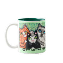 Cat Lover's Rescued Kitty Mug by jamiecreates1 Cat Lover's Rescued Kitty Mug