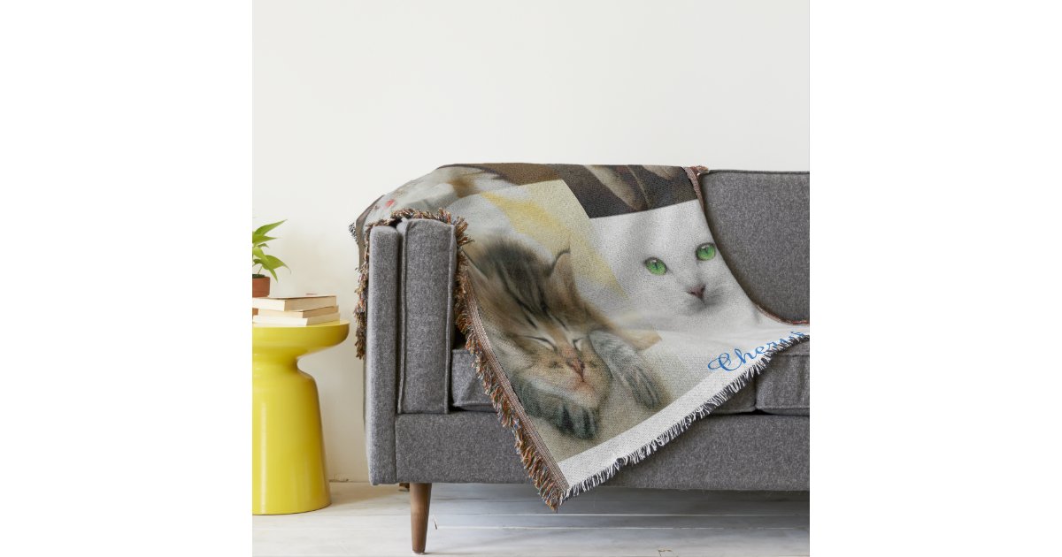 Cat Lovers Throw Blanket Zazzle