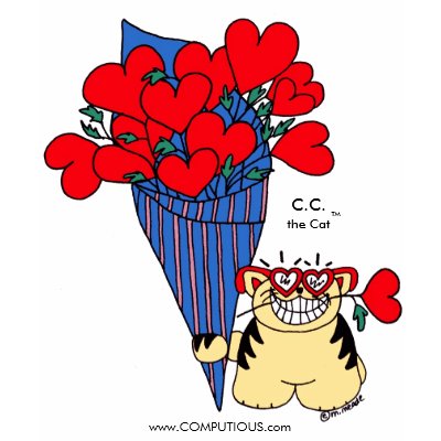 CAT LOVER'S VALENTINE SHIRT by Computious