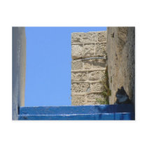 Cat lying on stairs in Old Jaffa postcards