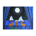 Cat Magical Night postcards