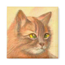 Cat magnets by vintagetreasurechest Cat magnets