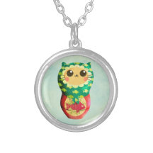Cat Matryoshka Doll Custom Necklace
