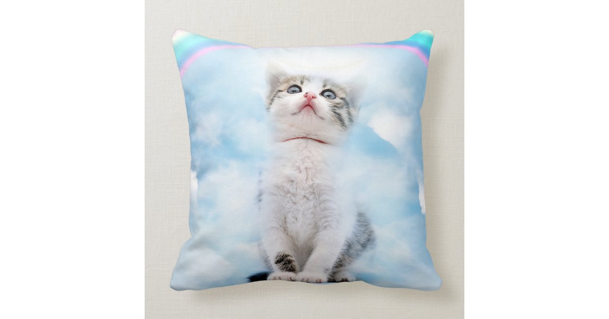 Cat Memorial Polyester Throw Pillow 20