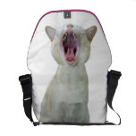 Cat messenger bag -  minus paw print