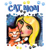Cat Mom Mother's Day T-Shirt by jamiecreates1 Cat Mom Mother's Day T-Shirt