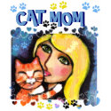 Cat Mom Mother's Day T-Shirt by jamiecreates1 Cat Mom Mother's Day T-Shirt