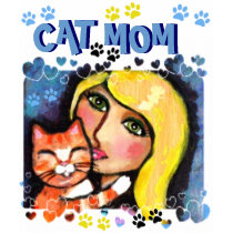 Cat Mom Mother's Day T-Shirt by jamiecreates1 Cat Mom Mother's Day T-Shirt