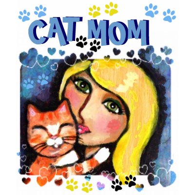 Cat Mom Mother's Day T-Shirt by jamiecreates1