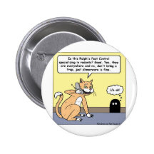 Cat & Mouse Dinnerware Funny Cartoon Gifts & Tees Pin