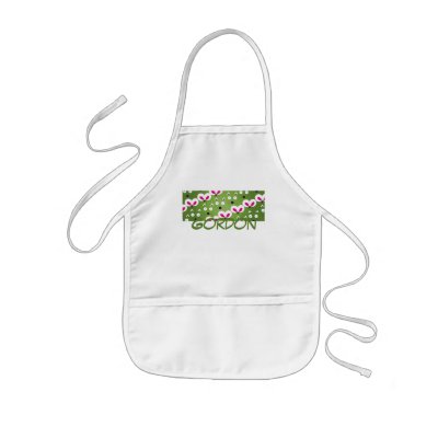 Cat Mouse Pattern Grrwwn Apron by RLMdesignes