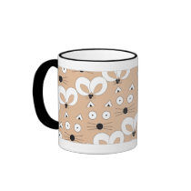 Cat & Mouse pattern mug by RLMdesignes Cat & Mouse pattern mug