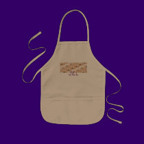 Cat & Mouse pattern Tan aprons