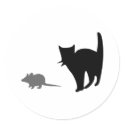 Cat - Mouse stickers
