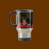 Cat Mug: Kitten Painting by George Stubbs mugs