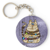 cat mummy 2 key chains