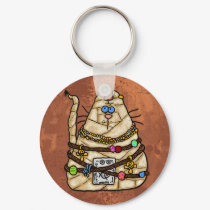 cat mummy 3 keychains