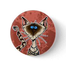 cat mummy pinback buttons