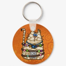 cat mummy keychains