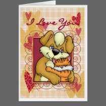 Cat N Dog Card by ironydesign Cat N Dog Card