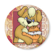 Cat N Dog Magnet