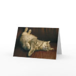 Cat nap - in the extreme greeting card