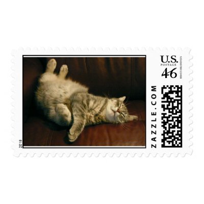 Cat nap - in the extreme postage stamps by Lajko1