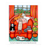 Cat Nap On Grandma's Chair posters