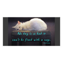 Cat Nap Custom Photo Card