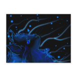 Cat neon effect postcards