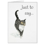 Cat Notecard - Just to say...