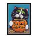 Cat O Lantern Postcard