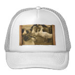 cat old poster trucker hat