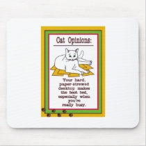 Cat on a Desk mousepads