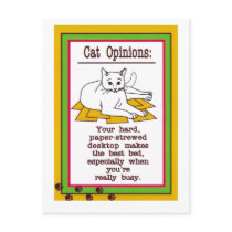 Cat on a Desk postcards by ArtzeeMarket Cat on a Desk postcards