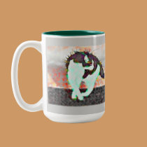Cat on a hot tin roof by eLiN mugs by eLiNErickson Cat on a hot tin roof by eLiN mugs