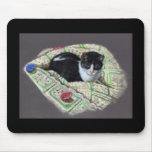 CAT ON AFGHAN: ORIGINAL ART MOUSE PADS