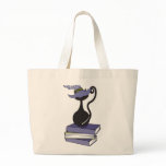 Cat on Books bags