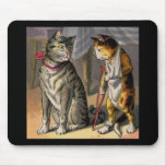 Cat on Crutches Mouse Pads