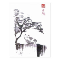 Cat on Fence postcards