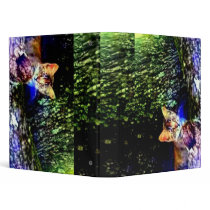 Cat on Oak Roots Vinyl Binders