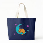 Cat On the Moon Tote Bag
