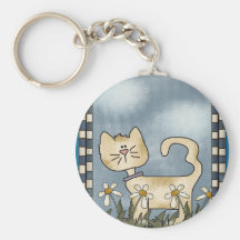 Cat On The Prowl Key Chain