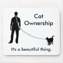 Cat Owner Man Mousepad mousepads